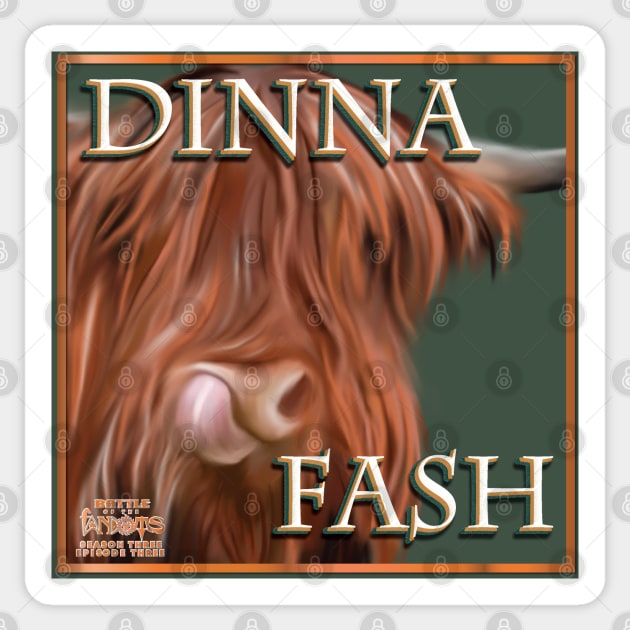 Dinna Fash Sticker by Fanthropy Running Clubs